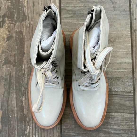 Free People Santa Fe Lace-Up Boot in Ecru size 8 - Picture 5 of 12